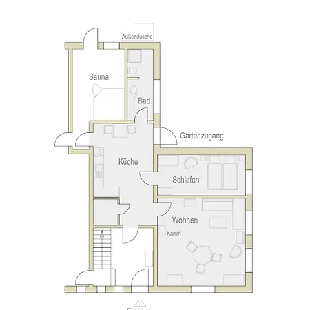 Mit Sauna & Kamin , Grosser Garten *